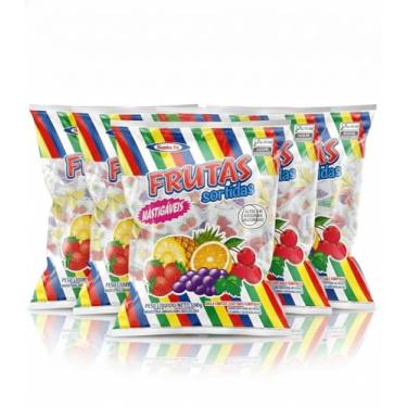 Imagem de Santa Fe Bala Mastigável de Frutas Sortidas, Kit com 5 Pacotes, 500g