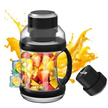 Imagem de Liquidificador Portátil Esportivo 68oz Recarregável via USB de Suco para Viagem Milkshakes e Smoothies 18000RPM Tamanho Pessoal Sem Fio Garrafa Big Be