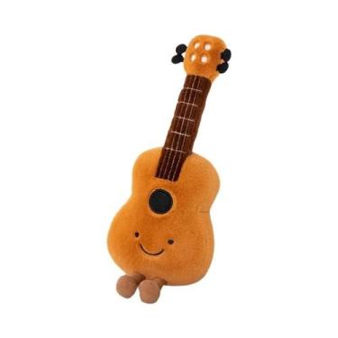 Imagem de Brinquedos Musicais De Pelúcia Para Crianças Violino Guitarra Pipa Dia