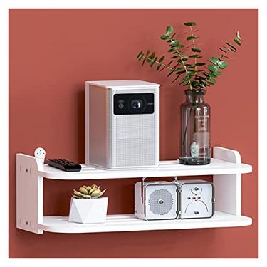 Imagem de XIANGGUI 1983 Suportes para projetores, suporte de projetor, suporte de parede, suporte de parede para projetor doméstico e escritório, suportes de plástico de madeira branca (tamanho: médio)