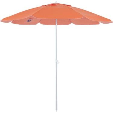 Imagem de Guarda Sol Articulado 2,0 M Bagum Alumínio Laranja Vareta Fibra 10711 