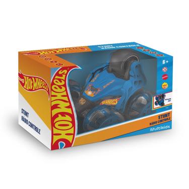 Imagem de Rc Hot Wheels - Stunt - 4 Canais - Azul - Luz e Som - BR2476