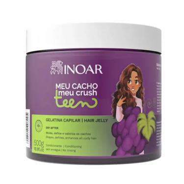 Imagem de Gelatina Inoar Meu Cacho Meu Crush Teen Uva 500G