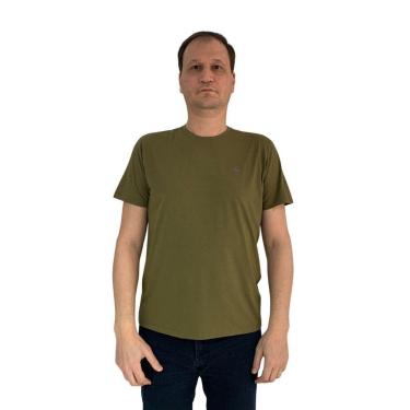 Imagem de Camiseta Sallo Slim Manga Curta Verde Oliva 1157 - Oliva G-Masculino