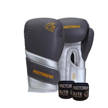 Imagem de Kit Pretorian Boxe Muay Thai Elite Luva e Bandagem-Masculino