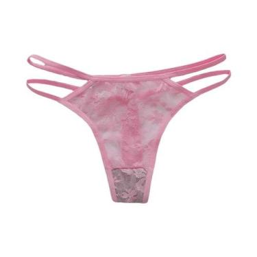 Imagem de Calcinhas Sexy Femininas Em Renda Com Detalhes Transparentes, Antibact