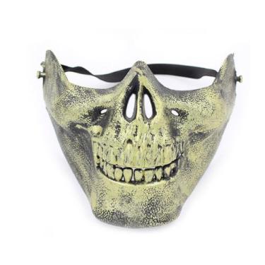 Imagem de Mask Skeleton PVC Half Face para CS Game Halloween Cosplay - yiweisai