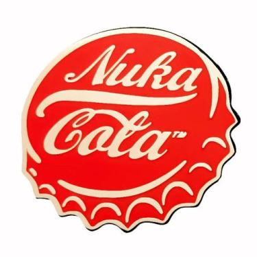 Imagem de Broche, tampa de garrafa retrô, blusa de liga de esmalte vermelho - yi