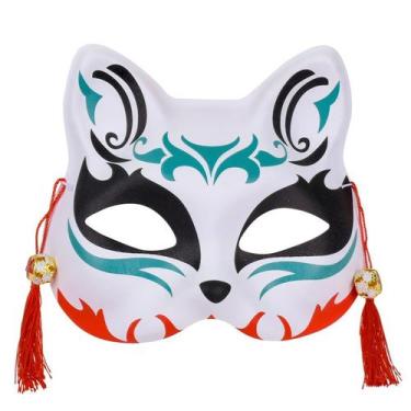 Imagem de Máscara de cosplay para festa Catty Fox, adereços de fantasia de Hallo