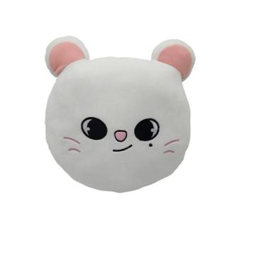 Imagem de Boneca de pelúcia Skzoos White Cat 30cm em branco - yiweisai