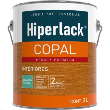 Imagem de Verniz Premium Hiperlack Copal Alto Brilho Incolor 3L - IQUINE