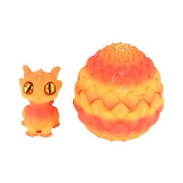 Imagem de Conjunto De Ovos De Dinossauro Impressos Em 3D Multicoloridos Com Tamp