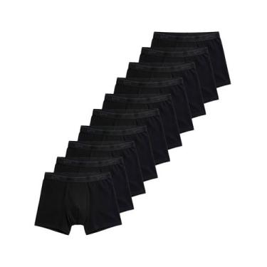 Imagem de Kit com 10 Cuecas Boxer Lupo 615-003, Preto, G