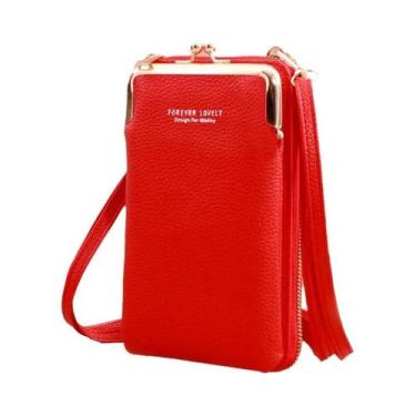 Imagem de Bolsa Transversal Mini De Couro Fosco Feminina, Bolsa De Ombro Fashion