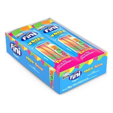 Imagem de Bala Fini Tubes Twister Azedinho 12 Unidades 15g 12x15g