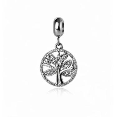 Imagem de Berloque Arvore da Vida Cravejada Zircônia Em Aço Inox - WORK SEMIJOIA