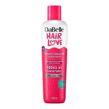 Imagem de Condicionador Hidratação e Desembaraço 300ml DaBelle Hair Love Cabelos Cacheados e Crespos