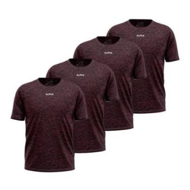 Imagem de Kit 4 Camisetas Dry Alpha Co Masculina-Masculino
