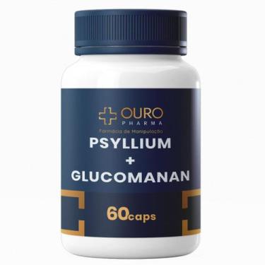 Imagem de Psyllium 250mg + Glucomannan 250mg Natural  Fibra Digestiva 60 ou 120 
