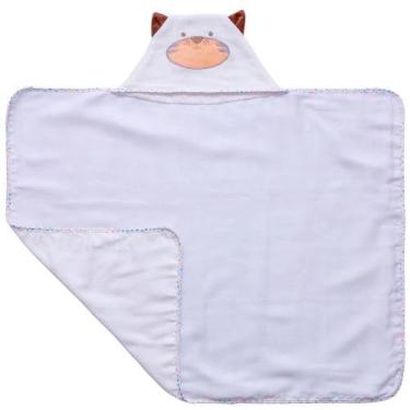 Imagem de Toalha Bebê Bordada Capuz Forro de Fralda Algodão Baby Joy - Koala Bab
