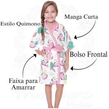 Imagem de Roupão de Banho de Menina Felpudo Infantil Kids Divertido - Lepper, M