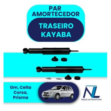 Imagem de Par Amortecedor Traseiro Kayaba Gm Celta Corsa Prisma