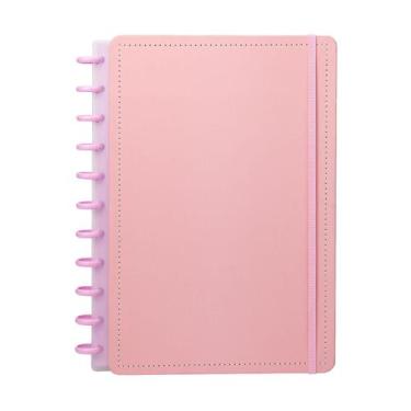 Imagem de Caderno universitario de discos four color rosa 170f-diskô - Disko