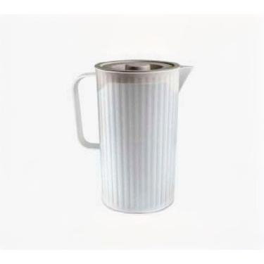 Imagem de Jarra Canelada Com Tampa Cinza Claro 1,5L ou 2,5L Com Tampa Elegante p