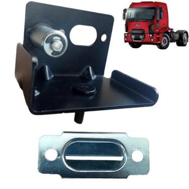 Imagem de Kit Suporte Inf L/e Trinco Capo+presilha Ford Cargo Novo - FLASH TRUCK