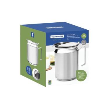 Imagem de Jarra Tramontina Aço Inox 2 L 12,6 Cm Com Tampa Lady