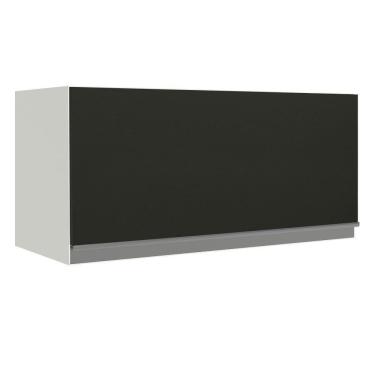Imagem de Armário Aéreo 70cm 1 Porta Basculante Branco Preto