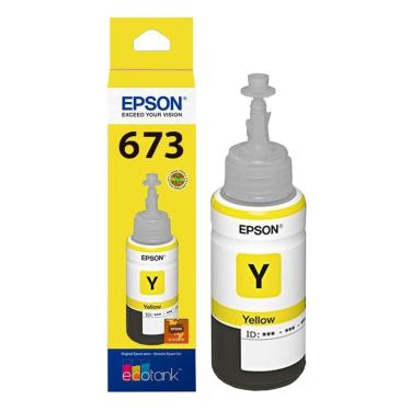 Imagem de Refil de Tinta Epson L800 L810 L850 L1800 | T673420 Amarelo | 70ML