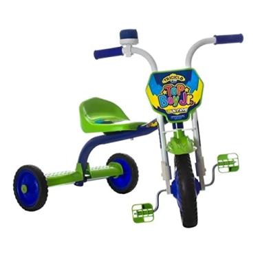 Imagem de Triciclo Ultra Bike Top Boy Jr Motinha Motoca Azul/Verde