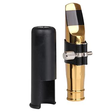 Imagem de Yibuy Bocal dourado de saxofone tenor B-flat dourado 6# PU