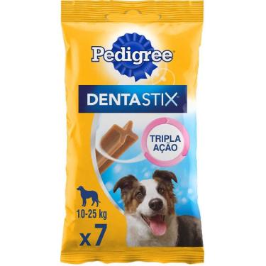 Imagem de Petisco Pedigree Dentastix para Cães Adultos Porte Médio Sabor Carne - 7 Unidades
