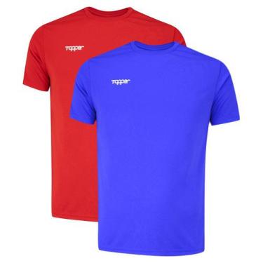 Imagem de Kit 2 Camisetas Topper Fut Classic Masculina