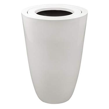 Imagem de Lixeira Fibra Vidro 50L com Tampa Fibra Astra Bege