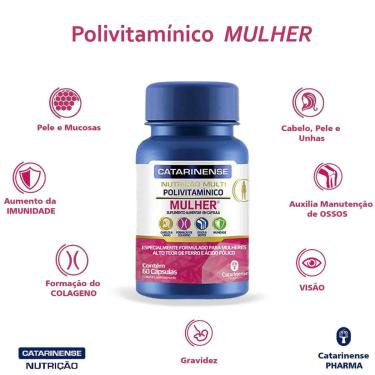Imagem de Polivitamínico Mulher Catarinense Pharma 60 cps-Feminino