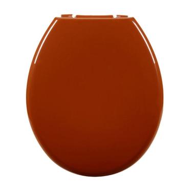 Imagem de Assento Almofadado Oval Caramelo Escuro Tampa Vaso Deca-incepa-celite-ideal-roca