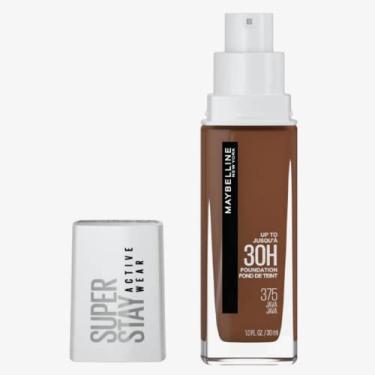 Imagem de Maybelline NY Base Alta Cobertura Super Stay Active Wear Resistente ao Suor Alta Duração até 30h na Pele, Cor 375 Java, 30ml