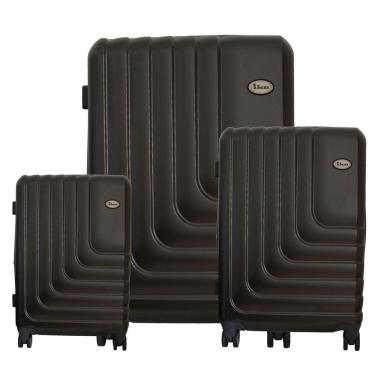 Imagem de Conjunto de Malas de Viagem Abs Expansível Ika Flex Cadeado Tsa Rodas Duplas 3pcs P/m/g...