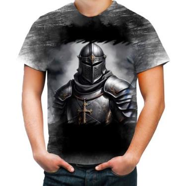 Imagem de Camiseta Desgaste Cavaleiro Templário Cruzadas Paladino 7 - Kasubeck S