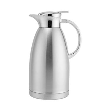 Imagem de Garrafa térmica de café isolada a vácuo de aço inoxidável 304 com isolamento a vácuo, jarro térmico de água de camada dupla, cafeteira, chá, chaleira térmica para escritório em casa (tamanho 2,3L,