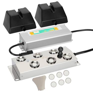 Imagem de Máquina de névoa ultrassônica com 6 cabeças, adicione cabeças de atomizador de substituição, névoa ultrassônica à prova d'água de 250 W, umidificador de neblina ultrassônico com flutuador, para