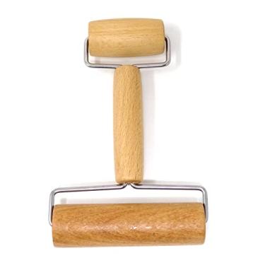 Imagem de Honbay 1 rolo de madeira com extremidade dupla para massa, cerâmica, argila, pintura de diamante