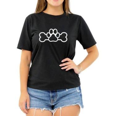 Imagem de Camiseta Pet Love Cachorro Gato Coração Amor Feminina - Loja Click Cam