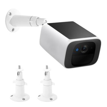 Imagem de Suporte de parede de metal para eufy SoloCam S220/C210, eufyCam 2C/2C Pro, 2/2 Pro, 3C/S300, 3/S330, Eufycam E, suporte de montagem ajustável com melhor ângulo de visão para câmera Eufy