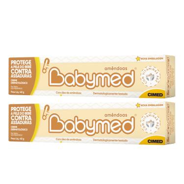 Imagem de Kit 2 und Pomada Babymed Amêndoas 40g