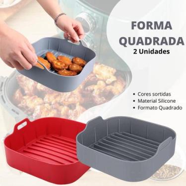 Imagem de Kit Forma Silicone Airfryer Micro-Ondas Reutilizável Waffle - Escolha 