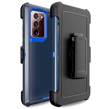 Imagem de Bisbkrar Capa para Samsung Galaxy Note 20 Ultra 5G, [grau militar] proteção à prova de choque, capa de telefone resistente para Note 20 Ultra de 6,9 polegadas (com clipe de cinto) (azul)